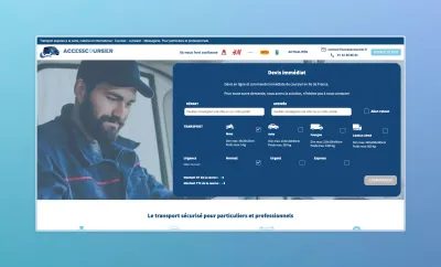 Interface du tableau de bord ERP Transport